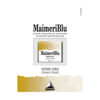 Akvarell festék MAIMERI Blu – félszilkés 1,5 ml – Aranyzöld
