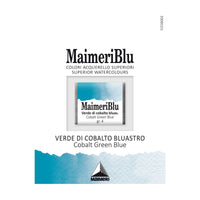 Akvarell festék MAIMERI Blu – félszilkés 1,5 ml – Kobaltzöld kékes