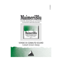 Akvarell festék MAIMERI Blu – félszilkés 1,5 ml – Kobaltzöld sötét
