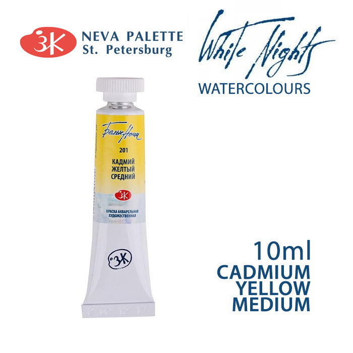 Akvarell festék White Nights 10 ml - Kadmiumsárga közép
