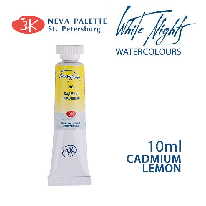 Akvarell festék White Nights 10 ml - Kadmiumcitrom