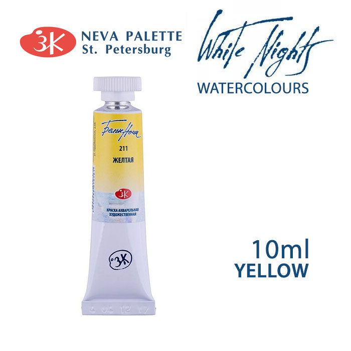 Akvarell festék White Nights 10 ml - Sárga
