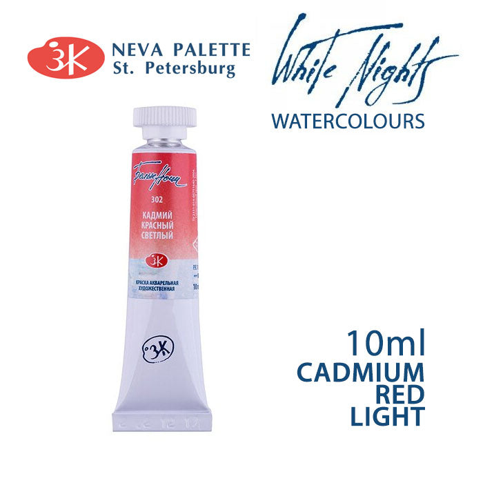 Akvarell festék White Nights 10 ml - Kadmiumvörös világos