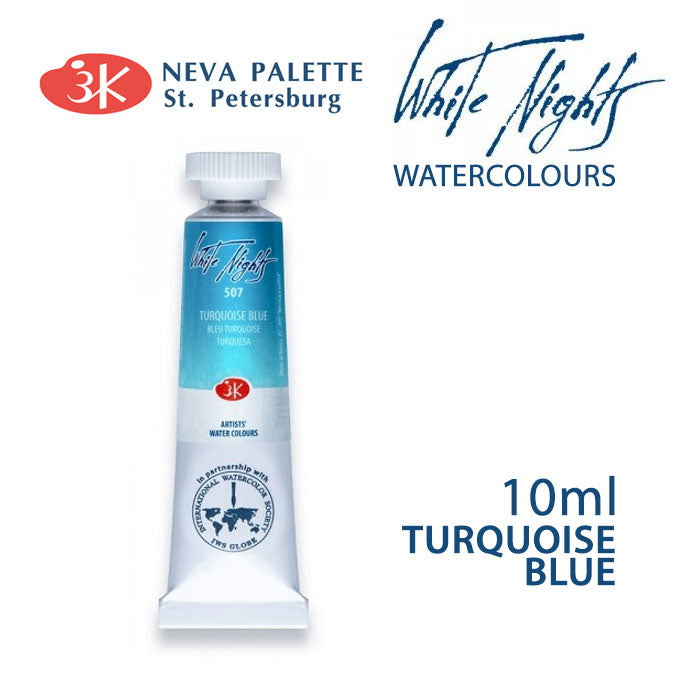 Akvarell festék White Nights 10 ml - Türkizkék