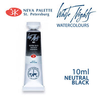 Akvarell festék White Nights 10 ml - Semleges fekete