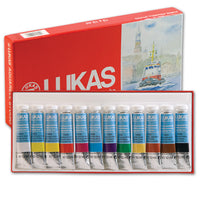 Akvarell festékek LUKAS STUDIO 12x10ml -  papírdoboz - készlet