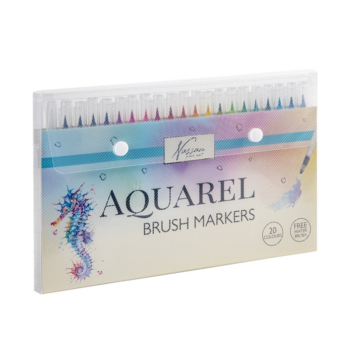 Akvarell markerek tokban - 20 db ecsettel