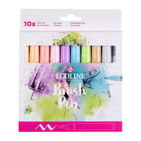 Akvarelltollak ECOLINE BRUSH PEN pasztell 10 db (1)