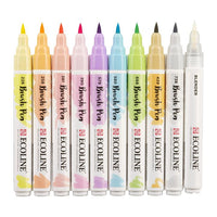 Akvarelltollak ECOLINE BRUSH PEN pasztell 10 db (2)