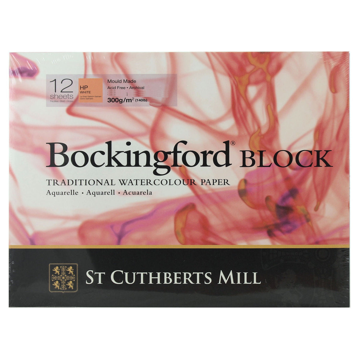 Akvarelltömb St Cuthberts Mill Bockingford HP fehér 300 g/m² - 12 lap 31 – 41 cm