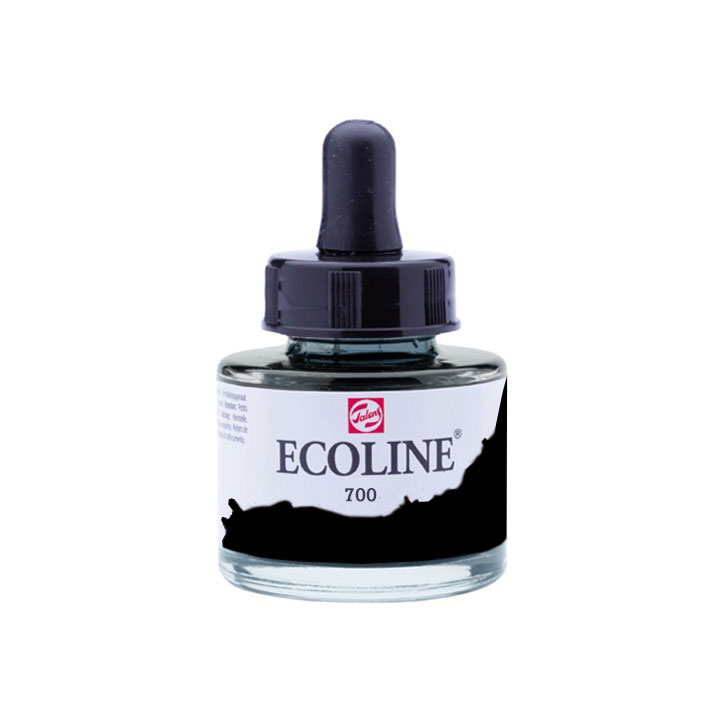 Akvarell festék Ecoline 30 ml – 700 Black