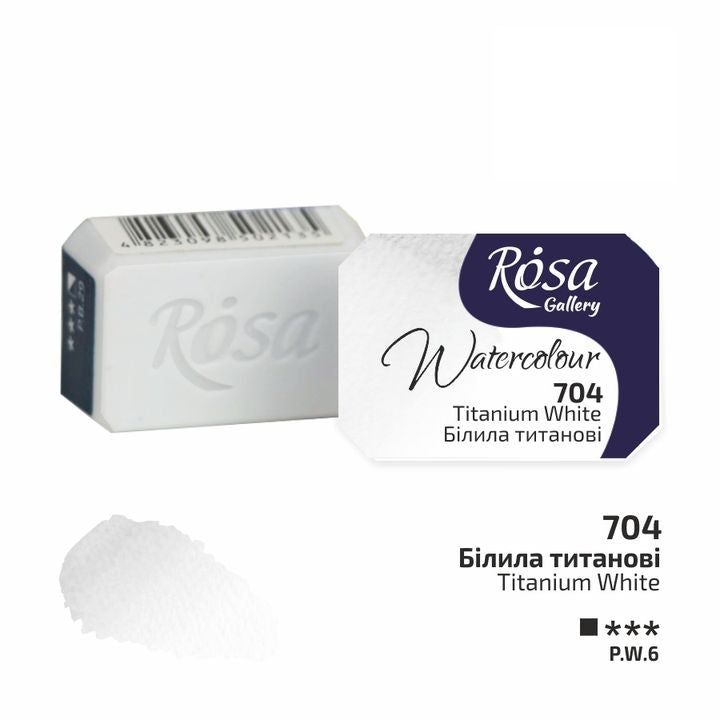 Akvarellfesték Rosa Gallery szilkés 2,5 ml – 704 titán fehér