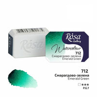 Akvarellfesték Rosa Gallery szilkés 2,5 ml – 712 smaragdová zelená