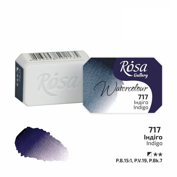 Akvarellfesték Rosa Gallery szilkés 2,5 ml – 717 indigová