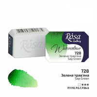 Akvarellfesték Rosa Gallery szilkés 2,5 ml – 728 lédús zöld