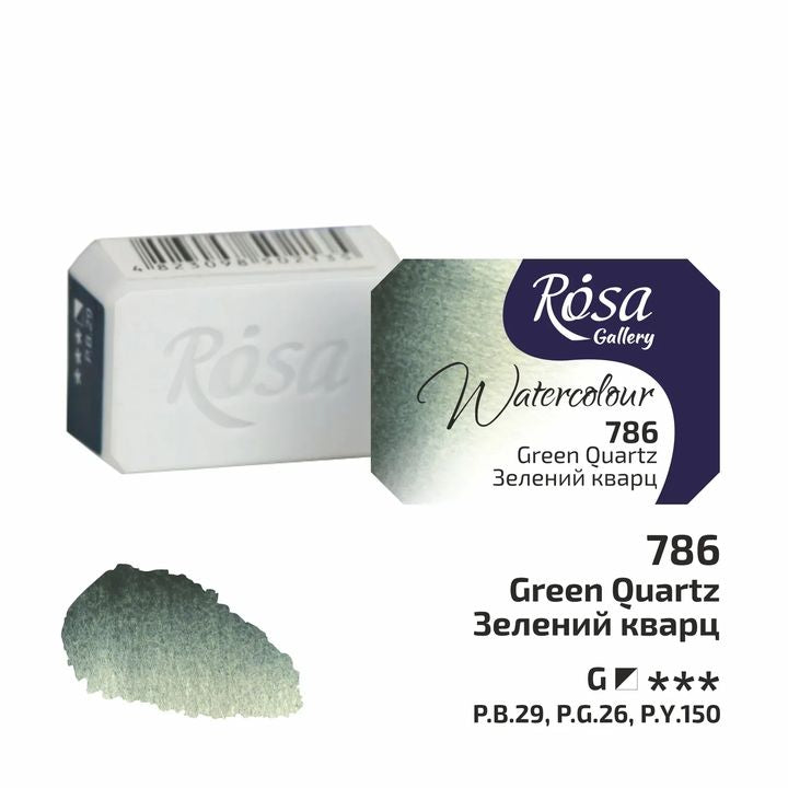 Akvarellfesték Rosa Gallery szilkés 2,5 ml – 786 Zöld kvarc