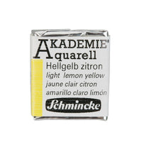 Schmincke AKADEMIE akvarellfesték 1/2 szilárd festék – 222 világos citromsárga