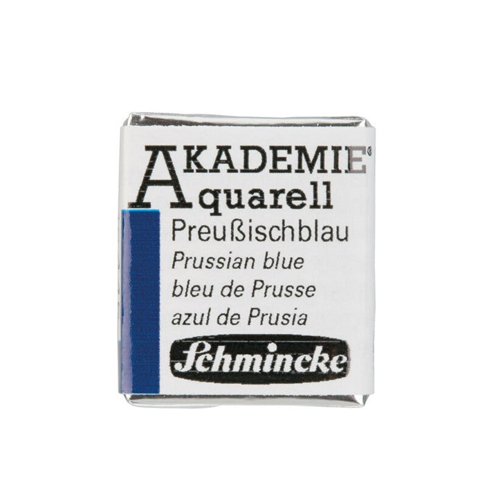 Schmincke AKADEMIE akvarellfesték 1/2 szilárd festék – 445 poroszkék