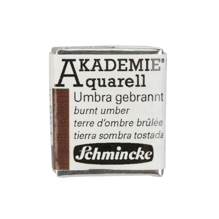 Schmincke AKADEMIE akvarellfesték 1/2 szilárd festék – 664 égetett umbra
