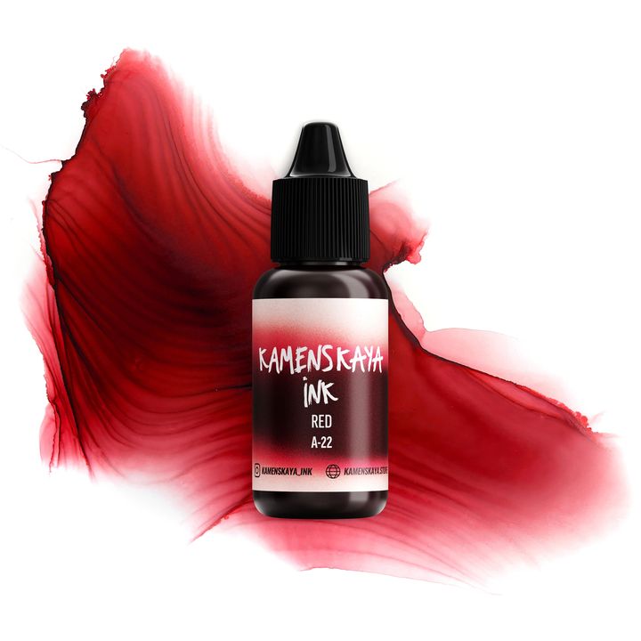Alkoholos tinta KAMENSKAYA A-LINE 15ml – A-22 piros