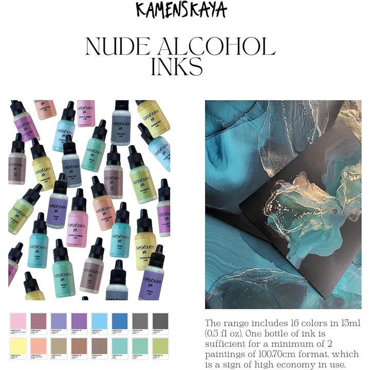 Alkoholos tinták készlete NUDE KAMENSKAYA 16 x 15 ml (4)