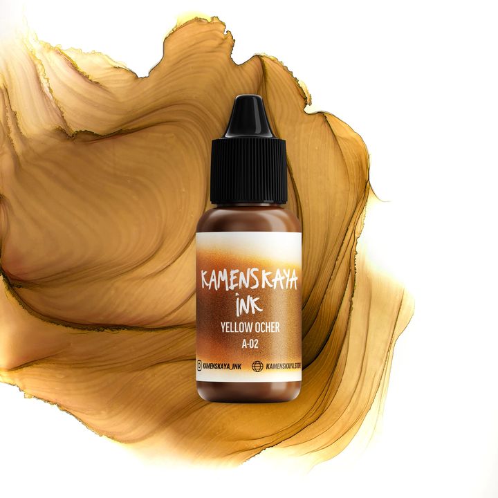 Alkoholos tinta KAMENSKAYA A-LINE 15ml – A-02 okkersárga