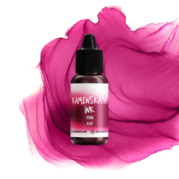 Alkoholos tinta KAMENSKAYA A-LINE 15ml – A-07 rózsaszín