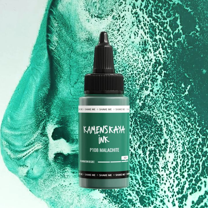 Alkoholos tinta KAMENSKAYA DELAMINATING 30ml – P-108 Malachit