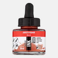 ROYAL TALENS Amsterdam Acrylic Ink akril tinta 30 ml – Réz