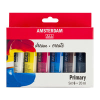 ROYAL TALENS Amsterdam Primary akrilfesték készlet 6 x 20 ml