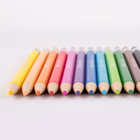 APLI Color Click nyomós színes ceruzák, 12 db pótbetétekkel és hegyezővel