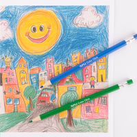 APLI Color Click nyomós színes ceruzák, 12 db pótbetétekkel és hegyezővel