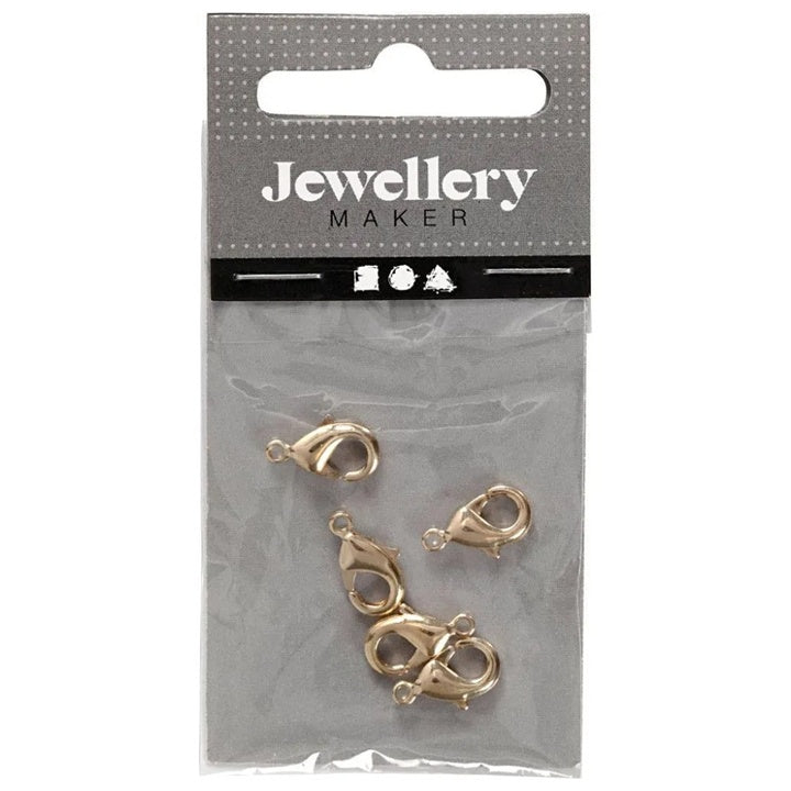 Arany ékszer csatok, 10,1 mm, 5 darabos csomagban (2)