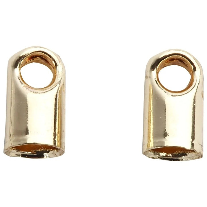 Arany ékszer végzáró kupakok, 3 mm, 10 db, 10 db (2)
