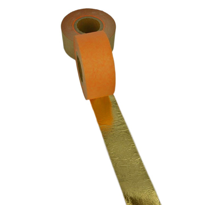Arany fém szeletek tekercsben 2,5 cm x 50 m (4)