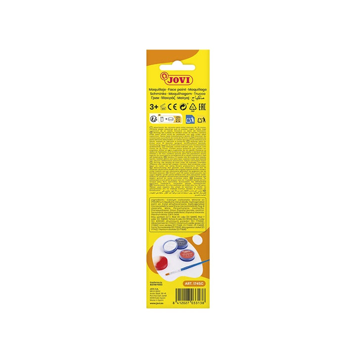 Arcfesték készlet Scary tartozékokkal 3 x 8 ml (5)