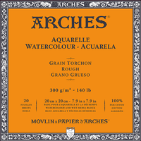 ARCHES akvarelltömb Rough természetes fehér 300 g/m² 10 – 31 cm - 20 lap