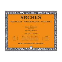 ARCHES akvarelltömb Rough természetes fehér 300 g/m² 10 – 31 cm - 20 lap