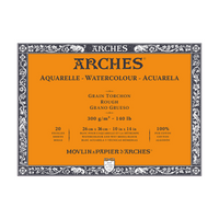 ARCHES akvarelltömb Rough természetes fehér 300 g/m² 10 – 31 cm - 20 lap