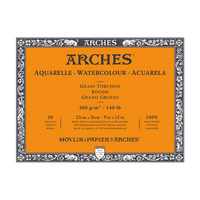 ARCHES akvarelltömb Rough természetes fehér 300 g/m² 10 – 31 cm - 20 lap