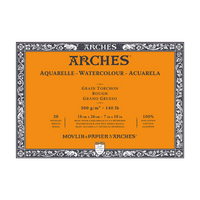 ARCHES akvarelltömb Rough természetes fehér 300 g/m² 10 – 31 cm - 20 lap