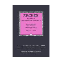 ARCHES akvarelltömb sima HP természetes fehér 300 g/m² A5 – A3 - 12 lap