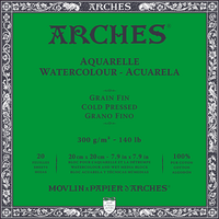 ARCHES Aquarelle akvarelltömb CP természetes fehér 300 g/m² – 20 lap
