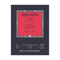 ARCHES Huile CP olajfestő tömb 300 g/m² 23 x 31 cm - 12 lap
