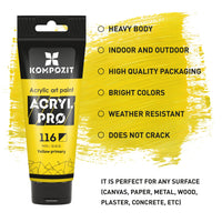 ACRYL PRO Kompozit akrilfesték készlet dobozban - 42 x 75 ml