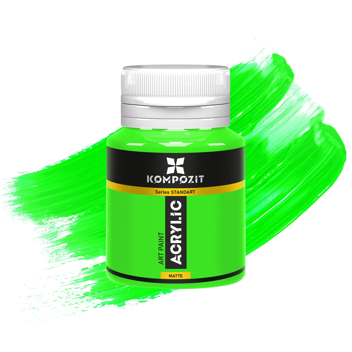 STANDART Kompozit Fluorescent akrilfesték 20 ml – 112 Fluoreszkáló zöld