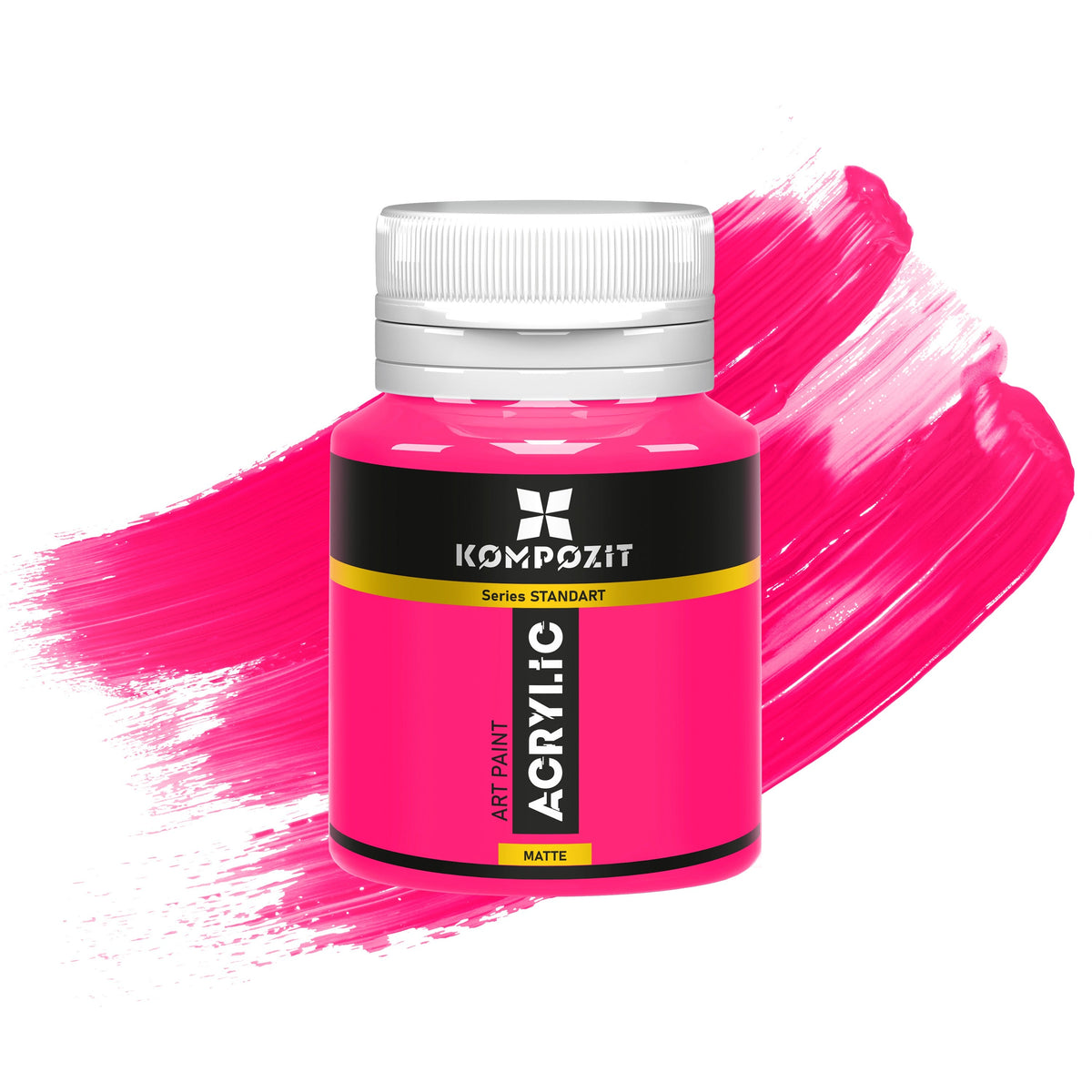 STANDART Kompozit Fluorescent akrilfesték 20 ml – 114 Fluoreszkáló rózsaszín