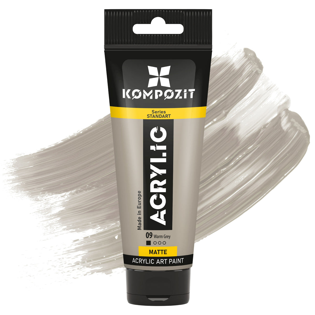 STANDART Kompozit akrilfesték 75 ml – 09 Melegszürke