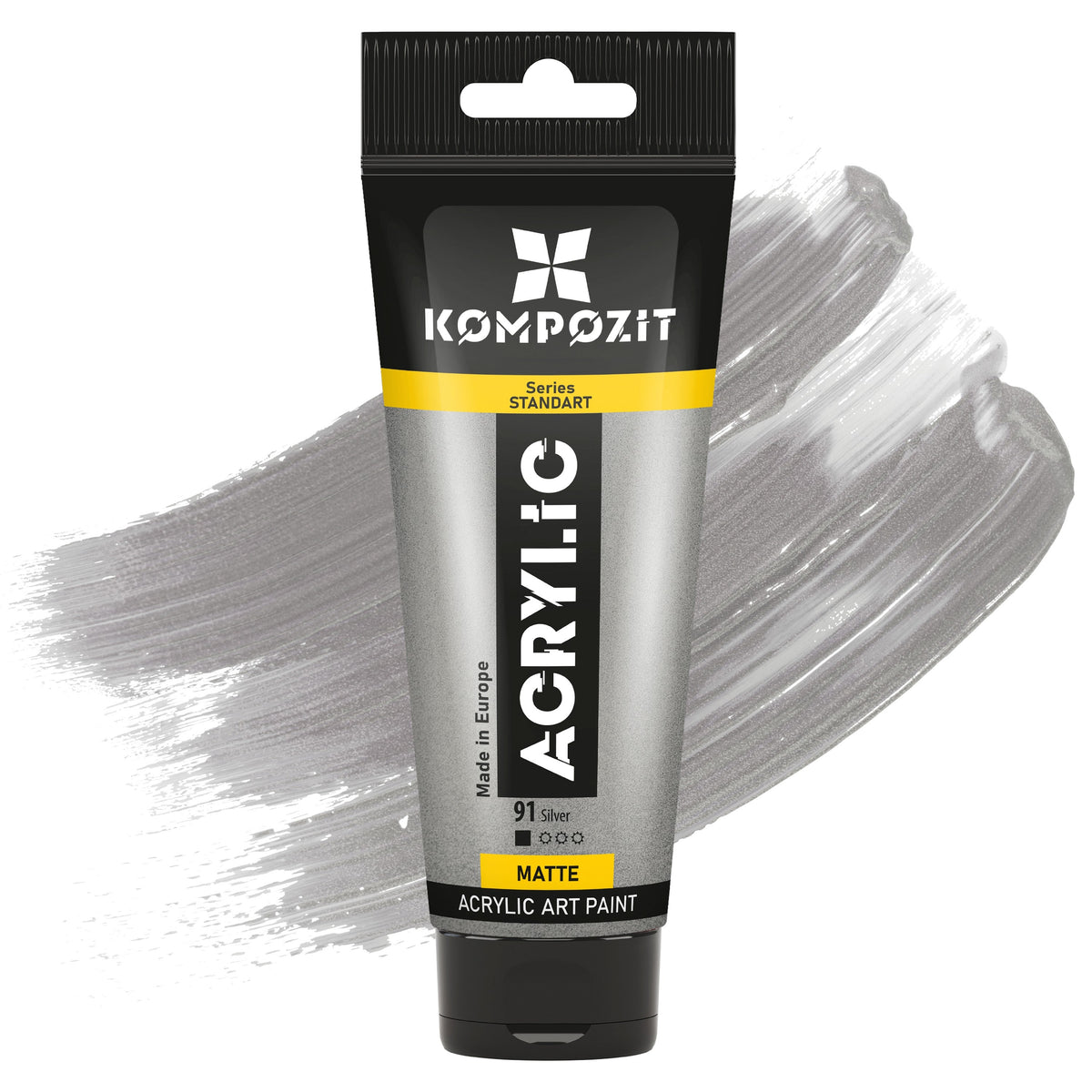 STANDART Kompozit Metallic akrilfesték 75 ml – 91 Ezüst
