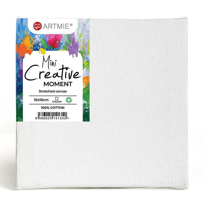 ARTMIE Mini hobbifestő vászonkészlet - 10 db - 20x20 cm (2)